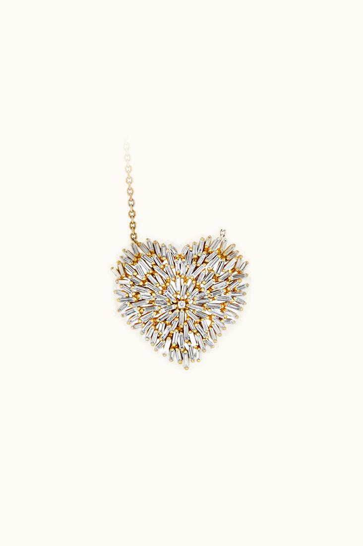 Suzanne Kalan Suzanne Kalan Classic Diamond Large Heart Pendant UZ0180918